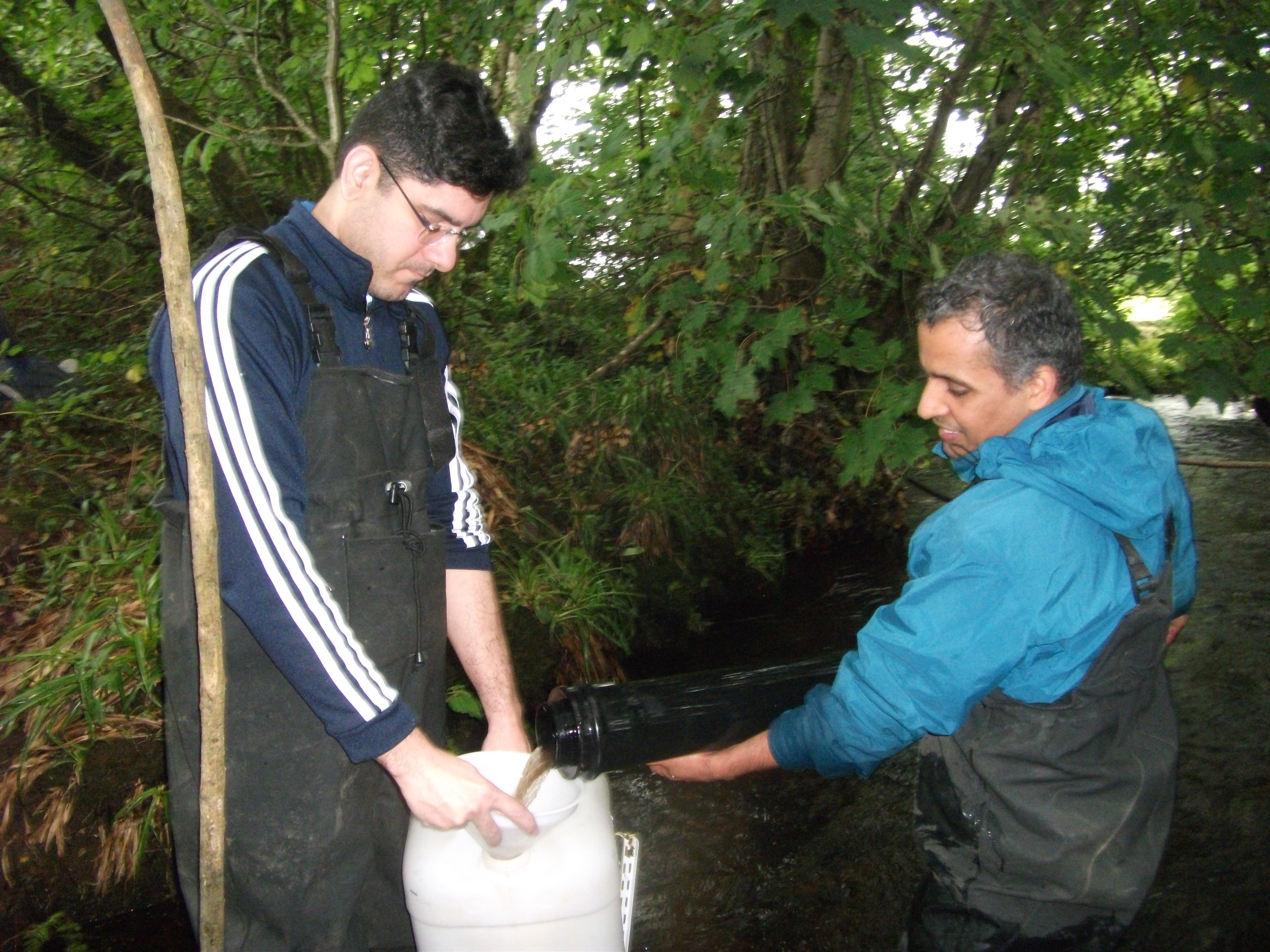 river sediment sample collection