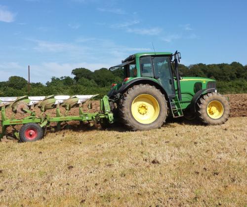 plough in field