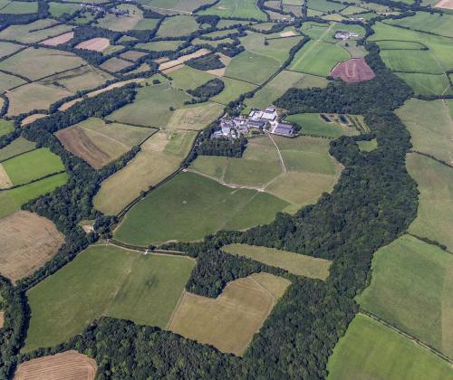 North Wyke farm from the air