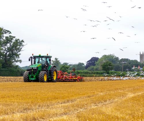 Ploughing a field