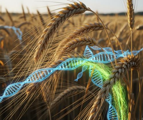 Wheat with DNA